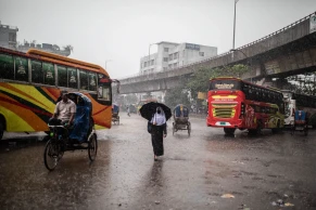 Light rain brings relief to Dhaka