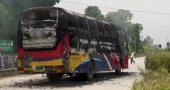 রংপুরে বাসচাপায় মাদরাসা সুপার নিহত, ক্ষোভে বাসে আগুন দিল জনতা