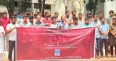 Human chain at DU protests Chhatra Dal's 'attack on journalists'