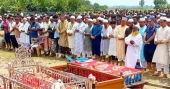 Village in mourning: Six Eid travellers buried side by side in Naogaon