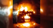 Driver badly burnt as school bus torched in Manikganj