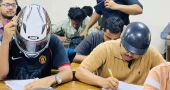 Students wear helmets in exam halls at JnU over safety concerns