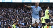 Haaland sends Man City to the top of the Premier League