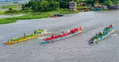 Boat race returns to Titas in Brahmanbaria after two-year hiatus