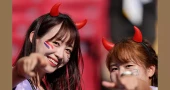 Flags, facepaint and costumes dominate World Cup scenes