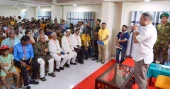 PM visits Durga Puja mandap in Rajshahi, exchanges greetings with Hindu community
