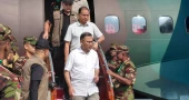 PM reaches Saidpur to visit Durga Puja mandap in Rangpur