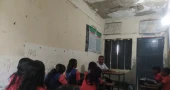 Clouds cast a shadow over learning at a primary school in Jhenaidah