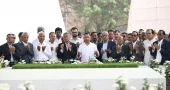 PM, new cabinet members also pay tributes to Zia, Khaleda
