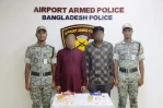 Two held with 475.6g gold at Dhaka airport