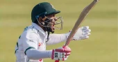 Mushfiqur hits historic 14th ton, extending Bangladesh's lead