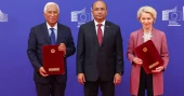 Ambassador Masudul Alam presents his letters of credence at EU