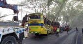 Five killed, 20 injured in head-on collision of two buses in Faridpur: Police