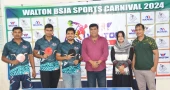 BSJA Sports Carnival: Fazle Rabbi Moon earns double crown in table tennis competition 