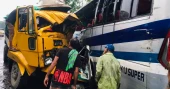 Bus-truck collision leaves 3 dead, 10 injured in Pabna