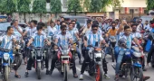 Argentina fans in Barishal celebrate World Cup final berth with joyous procession