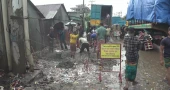 Fire caused by explosion in gas pipeline in Narsingdi leaves thousands without power all day