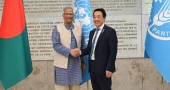 Prof Yunus receives warm welcome at FAO headquarters