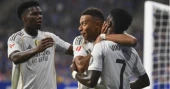 Mbappé nets brace as Real Madrid beat Oviedo 3-0 to stay perfect in La Liga