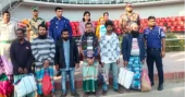 Six Bangladeshi nationals back home from Indian jail