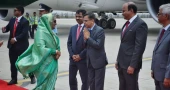 Modi’s oath-taking: PM Hasina warmly received by India as first “distinguished” guest