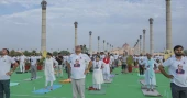 Indians mark International Yoga Day with mass sessions