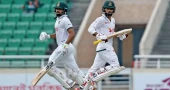 Hridoy stretchered off as bad light halts play with Shadman on 96 in Mirpur Test