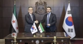 South Korea establishes diplomatic relations with Syria, a longtime friend of rival North Korea