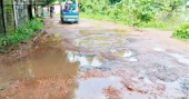 Moulvibazar’s roads in ruins, locals plead for repairs