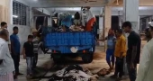 Tannery workers busy unloading, processing rawhides at Savar tannery  estate