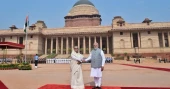 India accords ceremonial reception to PM Hasina at Rastrapati Bhavan