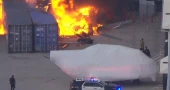 Helicopter crashes in Los Angeles, killing at least 1 near bus crash site