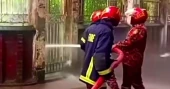 Lightning strike triggers gas-line riser fire at Tuku’s Sirajganj residence