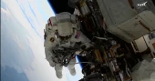 NASA’s stranded astronauts complete first joint spacewalk