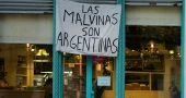 ‘The Malvinas Are Argentine’ banner sparks national frenzy