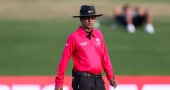Bangladeshi umpire Sharfuddoula officiating in the Ashes 