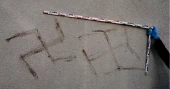 Swastikas drawn with human blood shock German city of Hanau