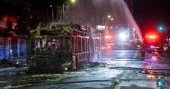 Los Angeles sees bus burned, store thefts after baseball match final