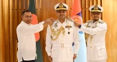 New Navy Chief adorned with Vice-Admiral rank badge