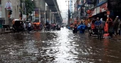 Morning rain brings Dhaka to a standstill, streets submerged in chaos