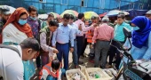 BFSA destroys 40kg jelly-laced shrimp at Mirpur market drive