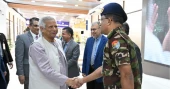 Prof Yunus returns home from USA