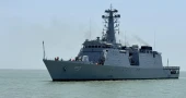  Indian Navy ship IOS Sagar docks in Chattogram