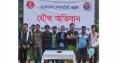 Nine drug peddlers arrested in joint operation in Korail slum
