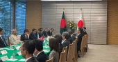 Prof Yunus in bilateral talks with Japanese PM
