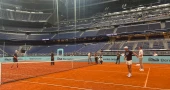 Nadal trains at Bernabéu as Madrid Open sets up practice court inside stadium
