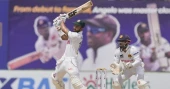 Debutant Ratnayake strikes twice as Bangladesh falters in first test against Sri Lanka