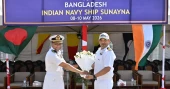 Indian Naval ship INS Sunayna arrives in Chattogram on goodwill visit