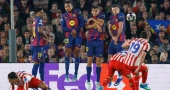 Atletico beat 10-man Barcelona 2-0 in 1st leg of Champions League quarterfinal