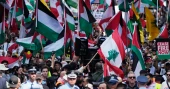 Pro-Palestinian and pro-Israeli crowds rally across the world on the eve of Oct. 7 anniversary